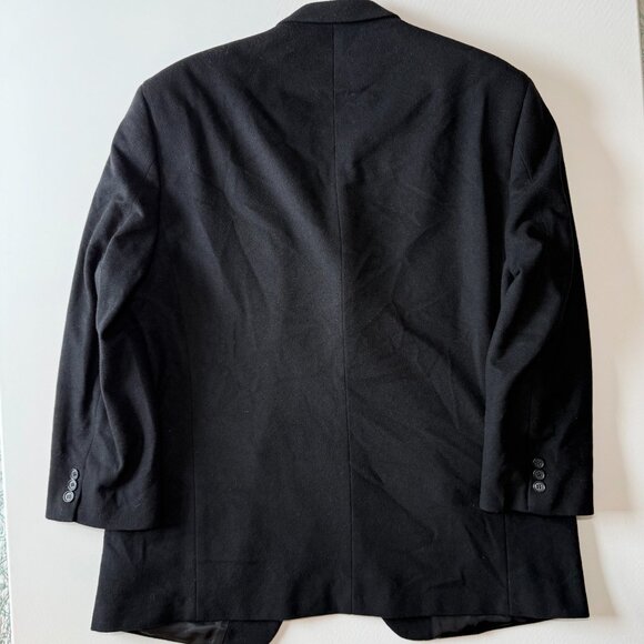 Gianfranco Ruffini Cashmere Blend Italy Suit Jacket Blazer Men's 44 Black 2/$50 - Picture 9 of 15